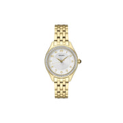 Seiko SUR394 Women's Crystal Bezel Stainless Steel Watch