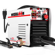 Migbloom 140A Stick Welder Machine, 110V Portable Mini ARC MMA Welder with IGBT Inverter, VRD, Hot Start, ARC Force, Anti-Stick, White and Black