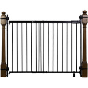Summer Infant 33443Z Metal Banister & Stair Safety Pet and Baby Gate,31'-46' Wide,32.5' Tall,Install Banister to Banister or Wall or Wall to Wall in Doorway or Stairway, Banister and Hardware Mounts, Black