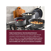 Granitestone Pro Hard Anodized 13-Pc. Nonstick Pots And Pans Cookware Set With Utensils - BLACK ONE SIZE