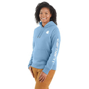 Carhartt Relaxed Fit Midweight Logo Sleeve Graphic Sweatshirt - Fresh Water Heather - 2X