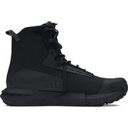 Under Armour Charged Valsetz Women's Work Boots, Lightweight Synthetic Upper, Slip Resistant Vibram XS Trek Outsole, Black, 8 B Medium, 8-Inch 3027386