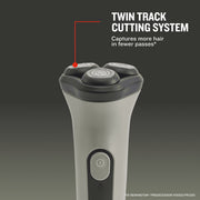 Remington RC3370US R3 Duracut Rotary Shaver, Cordless, Wet and Dry Use, USB-C Rechargeable, Twin Track Cutting System, Pop-Up Trimmer