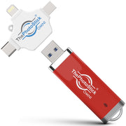 PrairieIT TPSOMNI512GB ThePhotoStick Omni 512GB Photo and Video Backup Flash Drive, Plug-and-Play