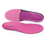 Superfeet All-Purpose Women's High Impact Support Insoles, Berry, High Arch Support, Trim-To-Fit Orthotic Inserts, Size 8.5-10