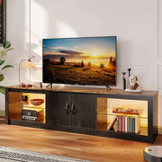 Bestier LED TV Stand for TVs up to 75'', Black