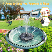 First Nations 3.5W Solar Fountain Works on Cloudy Day