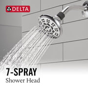 Delta 7-Setting Shower Head, Chrome Finish, 1.75 GPM, Adjustable Spray Patterns, WaterSense Certified, 75705
