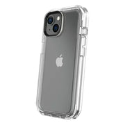 onn. WIBCLR100134729 iPhone 15 Rugged Phone Case With Holster, Clear