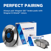Wagner Brake Ceramic Rear Disc Brake Pad Set, Zero Copper Formulation, Premium Stainless-Steel Hardware, ZD1423