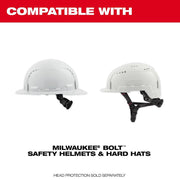Milwaukee  48-73-1079 Bolt Sun Visor, Tinted Brim, Yellow, 360-Degree UV Protection, Clip-On for Safety Helmets and Hard Hats