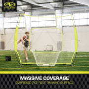 Athletic Works TT6512-20 7ft x 7ft Hit Pitch Training Net for Baseball Softball Protective Screens, New, 11.02lb