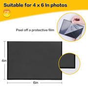 Sherry Magnetic Picture Frames, 12 Pack, Holds 4 x 6 Inch Photos, Black