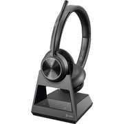 Poly Savi 7300 Office Wireless Headset, DECT 6.0, Noise Cancelling Microphone, Binaural Over-the-Head, Black, 7S435AA#ABA