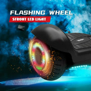 Tcdjtc Self Balancing Scooter for Kids and Adults, Hoverboard for Adults & Kids, All Terrain Hoverboard with 2 LED Wheels, Off Road Hoverboard with 7 Mph Max Speed, Electric Hoverboard, Black