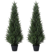 DR.Planzen SS1.2m-2 4 ft. Artificial Christmas Tree, Set of 2