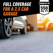 Gorilla Epoxy Garage Floor Coating Kit, 2 Gal Gray High-Gloss, 100% Solids, Chemical Resistant, 550 Sq Ft Coverage, 12 Pieces, 117994DF
