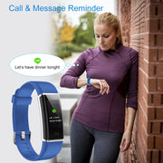 Willful Heart Rate Monitor Step Counter Sleep Tracker, Blue - Waterproof