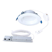 Halo Quicklink Canless LED Downlight Kit, 4 Inch, Selectable 2700K-5000K, Dimmable, 600 Lumens, White, 4 Pack, LTQL4069S1EDM-4PK