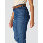 Carhartt Mason High Rise Slim Fit Women's Jeans, Pull-On Stretch Denim, Blue Grotto, Size 8, 107491