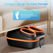 VAULOOM Foot Massager with Heat, Shiatsu Foot Spa with 6 Airbags and 29 Massage Nodes, Adjustable Heat, Wireless Remote, Fits Feet Up to 13 in, Black