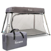 Hiccapop TravelPod Portable Crib Playard, Lightweight Foldable Travel Crib for Baby and Toddlers with Zippered Door, Waterproof Base, Carry Bag, HPR-TPOD