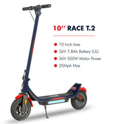 Asia Kingston Red Bull Racing Performance Teen 2.0 500W (1000W Peak) Electric Scooter W/ Aluminum Alloy Frame