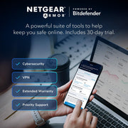 NETGEAR Nighthawk RS600 Tri-Band WiFi 7 Router, 18 Gbps Wireless Speed, 10 Gig Internet Port, Covers 3,300 sq. ft., Supports 150 Devices, Black