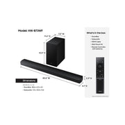 Samsung B-Series 5.1 Channel DTS Virtual:X Soundbar with Wireless Subwoofer, Black, HW-B73WF/ZA