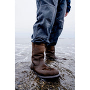Bates Work by Wolverine MNBW26AA002 Men's Barnes Waterproof Steel Toe Pull-On Work Boot, Brown, Medium Width, 14