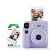 Fujifilm 600023856 instax Mini SE Instant Camera with Bonus 10 pack Mini Film, Lavender 4.9MP
