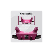 Diono 32102 Solana 2 XL 2022 Dual Latch Connectors Backless Belt-Positioning Booster Car Seat 8 Years Pink