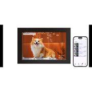 Ooiloln 10.1 Inch WiFi Digital Photo Frame, 1280x800 IPS LCD Touchscreen, Auto-Rotate Portrait and Landscape, Built-In 16GB Memory, Black