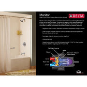 Delta Faucet T13120-LTS Classic MonitorR 13 Series Tub Trim Only, Chrome