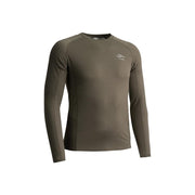 TUO Gear Kinetic Merino 150 Base Layer Long Sleeve Crew Shirt, Deadfall Brown, Large, Moisture-Wicking, Odor Resistant, Durable Comfort, 9010113