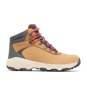 Columbia Newton Wander Women's Waterproof Hiking Shoes, Elk Sunset Red, 9 Wide, Suede, 2125532