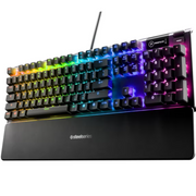 SteelSeries Apex 5 Mechanical Gaming Keyboard Per-Key RGB Illumination , OLED Smart Display - Black