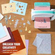 VEVOR Manual Die Cutting & Embossing Machine, 9 Inch Opening, Foldable Portable Scrapbooking Kit with Embossing Pad, Cutting Pads, Dies, Cardstocks, Metal Construction, 26041-NKIT