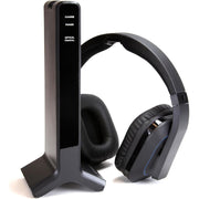 Emerson EE-9000 2.4G Wireless TV Headset with High-Definition Audio and Charging Stand