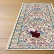 Better Homes & Gardens Beige Hannah Flowing Floral Runner Rug, 30 in x 96 in, Polyester, Non-Slip TPR Backing, BH56261727291S1