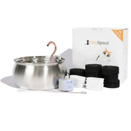 KittySpout The Perfect Kit, 3.2L, Silver - Durable