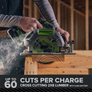 Greenworks Pro PowerAll 24V Brushless Circular Saw, 7.25-Inch 6000 RPM, Adjustable Bevel 0 to 45, Lightweight Magnesium, Tool Only, CR5185A3