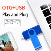 RIMZNG USB Flash Drive, 1TB Dual USB and USB C Connectors, Plug and Play, Lightweight with Metal Ring, S01