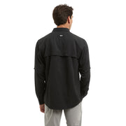 Pelagic Long Sleeve Fishing Shirt, UPF 50+ Sun Protection, Water & Stain Resistant, Quick Drying, Ventilated, Abyss