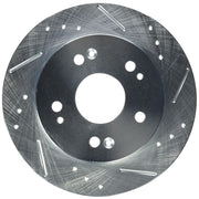 Power Stop Extreme Performance Drilled And Slotted Rear Left Brake Rotor, Zinc Finish, JBR798XL
