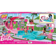 Barbie JFP01 Dream Pool Playset with Slid and Bubbling Hot Tub