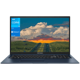 ASUS Vivobook Laptop, 17.3-inch Full HD IPS Display, Intel Core i3-1215U Processor, 8GB RAM, 256GB PCIe NVMe SSD, Backlit Keyboard, Blue