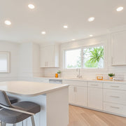 Great Value 6 Inch LED Retrofit Downlight, 13 Watt, 5 CCT Selectable, Dimmable, E26 Base, White, 12 Pack