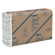 Kimberly-Clark Scott Essential C-Fold Paper Towels, Single-Ply, Built-in Absorbency Pockets, White, 10.13 x 13.15 in, 200 Sheets per Pack, 12 Packs