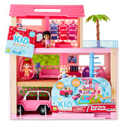 Kid Connection Pool Party Doll House with Lights and Sounds, 44 Pieces
